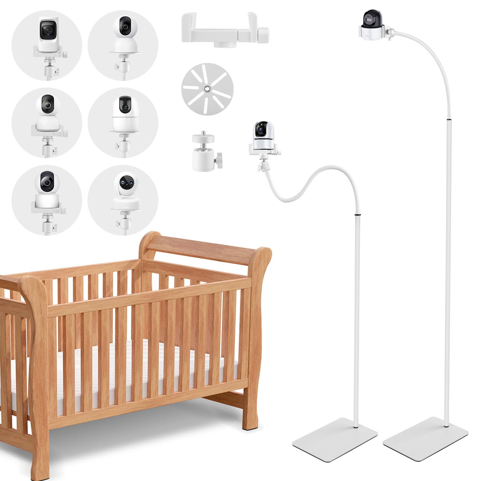 Gxpjycfob Baby Monitor Floor Stand Holder, Baby Camera Holder