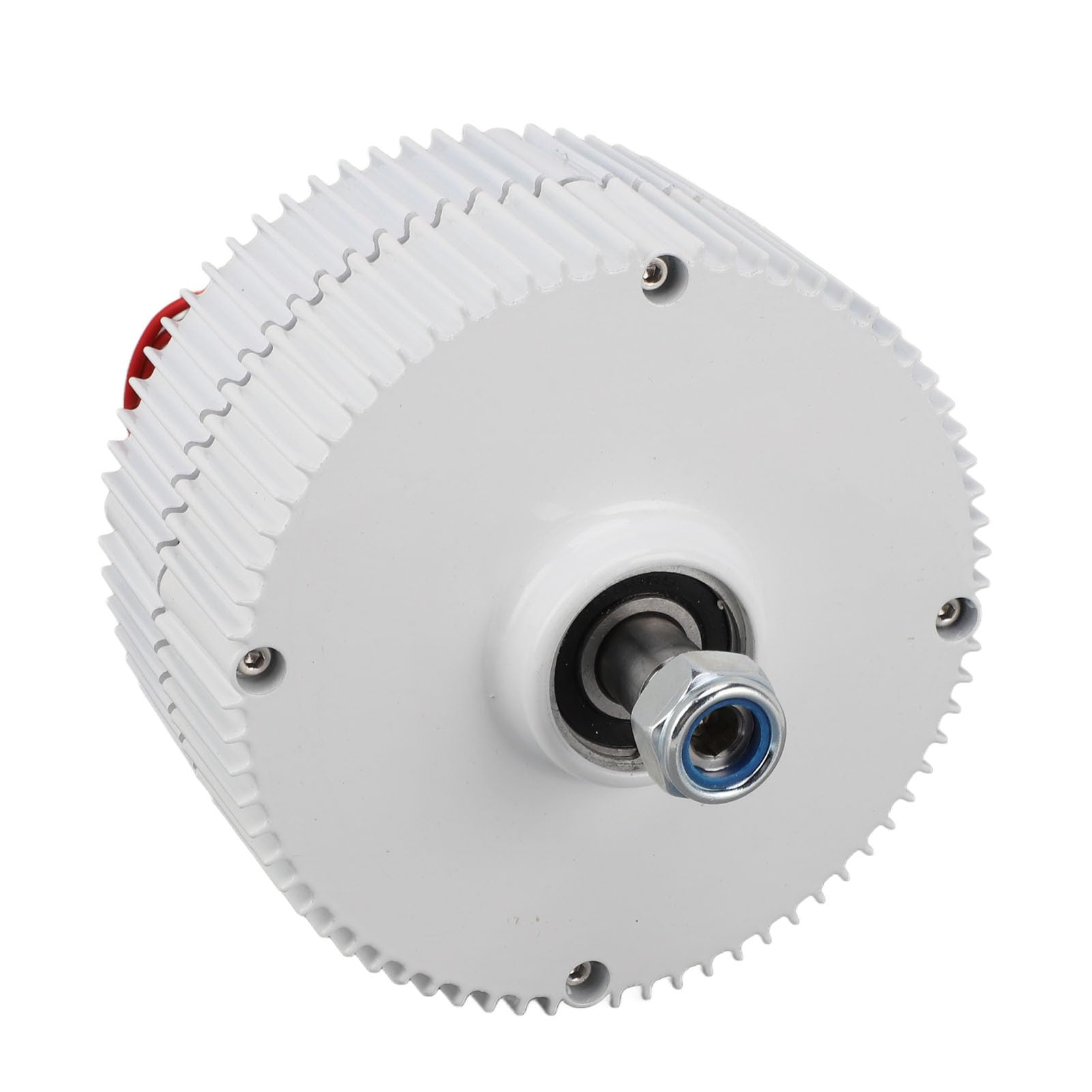 Yosoo Health Gear Generatore a Doppio Albero da 48 V, Generatore Sincrono a Magneti Permanenti con Uscita CA Trifase, Lubrificazione a Grasso, Corpo Compatto in Lega di Alluminio per Turbina Eolica