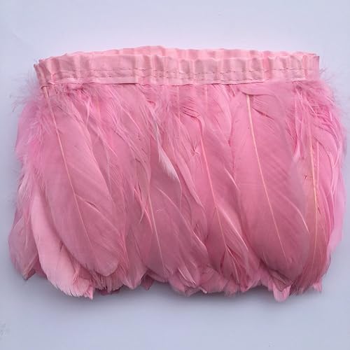 Miniatura 10 de Sowder Fleco de plumas de ganso de pato 2 yardas (rojo)