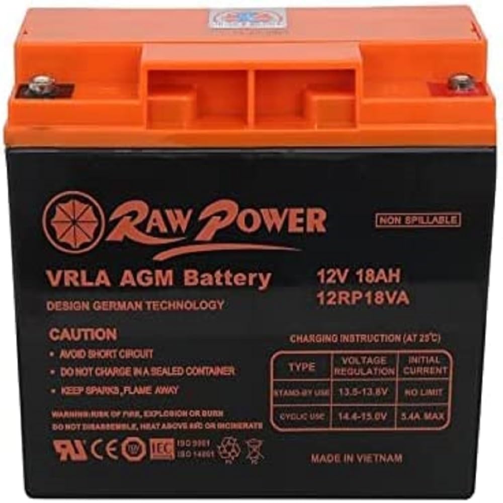 VRLA AGM BATTERY 12V 18AH
