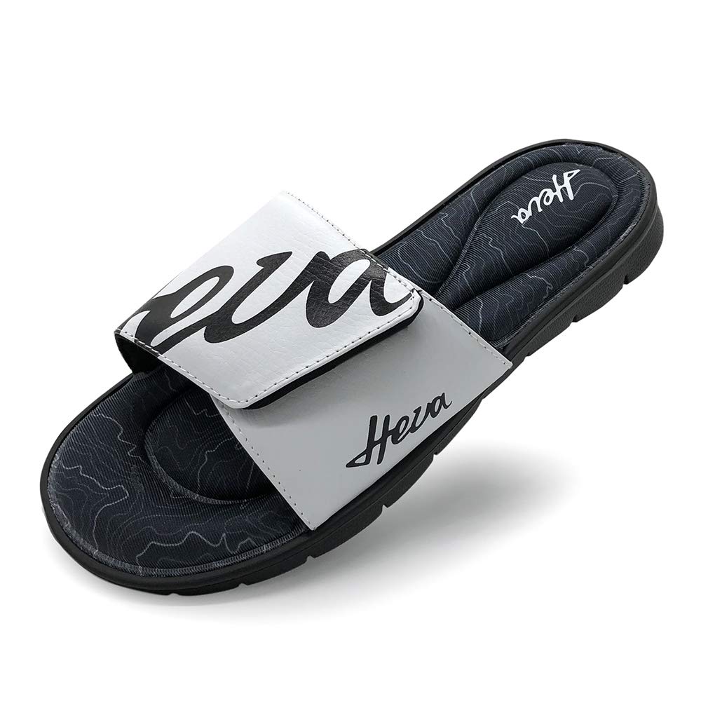 mens memory foam slide sandals