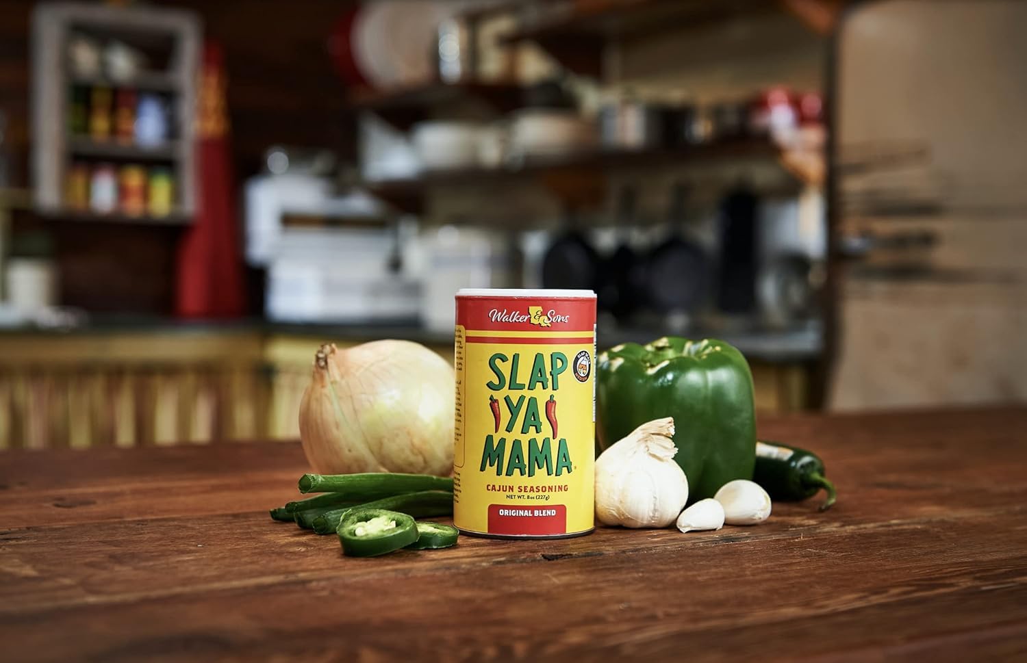 Slap Ya Mama Cajun Mezcla de Especias Original, 227 g – Condimento perfecto para platos cajún y criollos, sin aditivos, sin gluten y con ingredientes puramente naturales