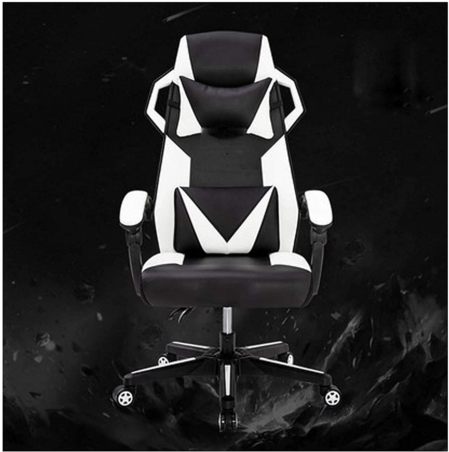 Office Chair Home Comfortable Boss Armchair Lift Chair Backrest Computer Desk Swivel Chair Color Blue White
