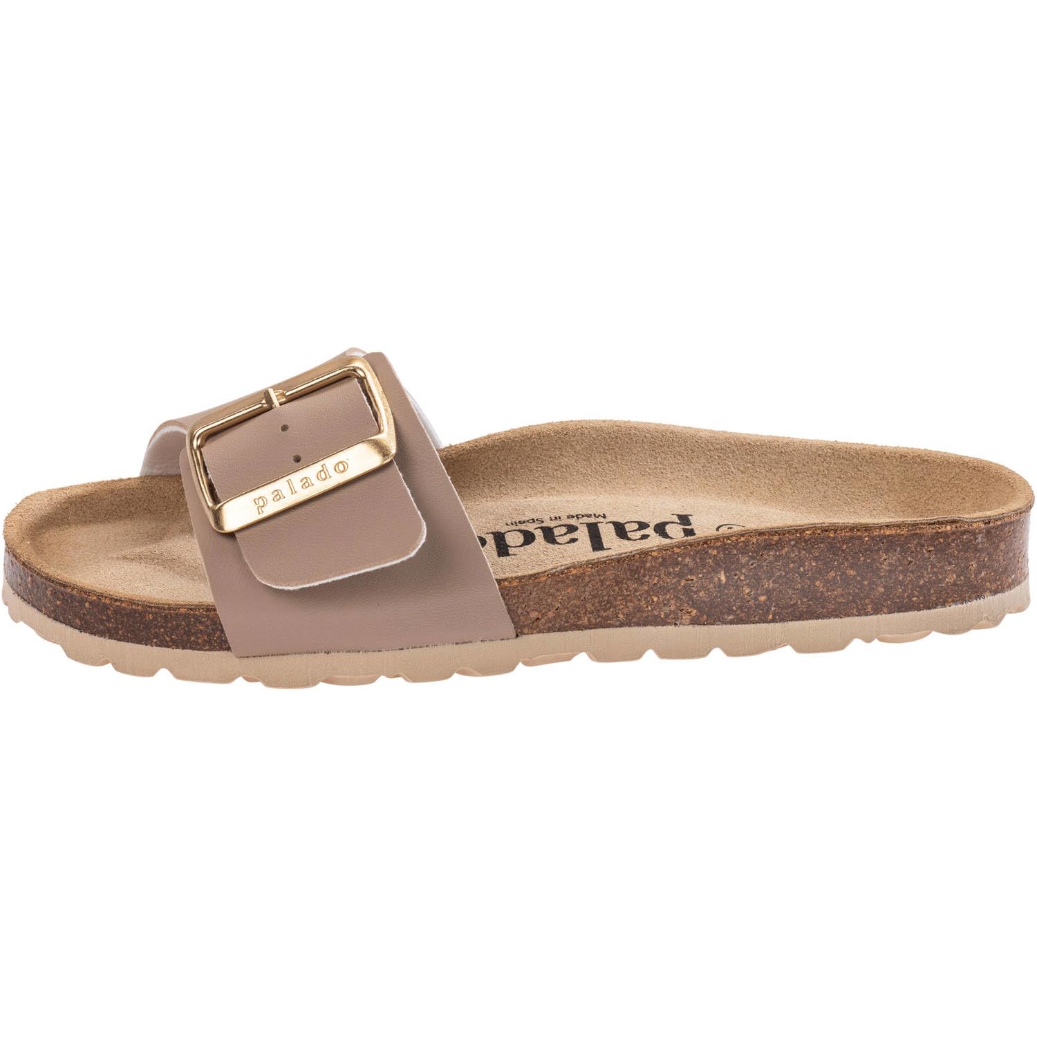 Palado Pantoletten Damen Malta EGS Matt – bequeme Sandalen Made in Spain - Hausschuhe mit dämpfendem Kork-Fußbett - modische Sommerschuhe
