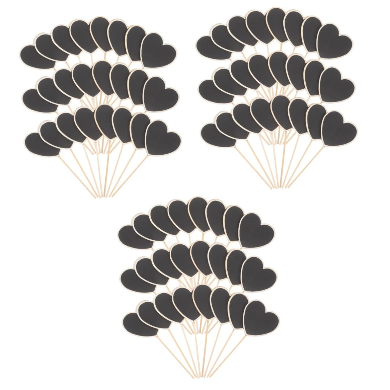 YARNOW 90pièces Étiquettes De Plantes Forme De Cœur De Marqueurs De Jardin Pour Classifier Vos Fleurs Et Plantes Accessoires De Décoration De Jardin Mariage