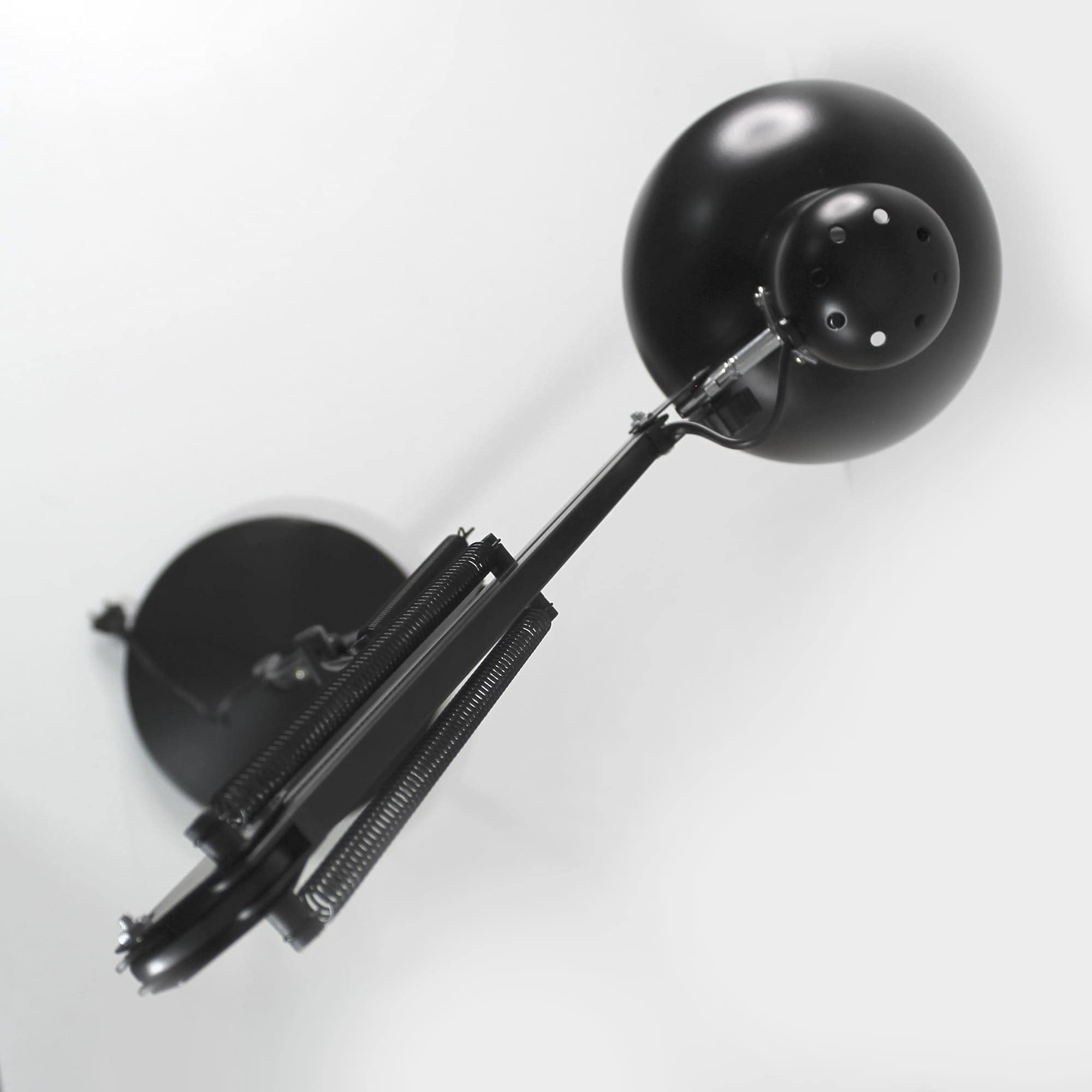 wonderlamp - Lámpara de pie articulada Avati, Lámpara Pie Negro, Altura regulable, Cuerpo y cabezal articulable, Bombilla 1xE27