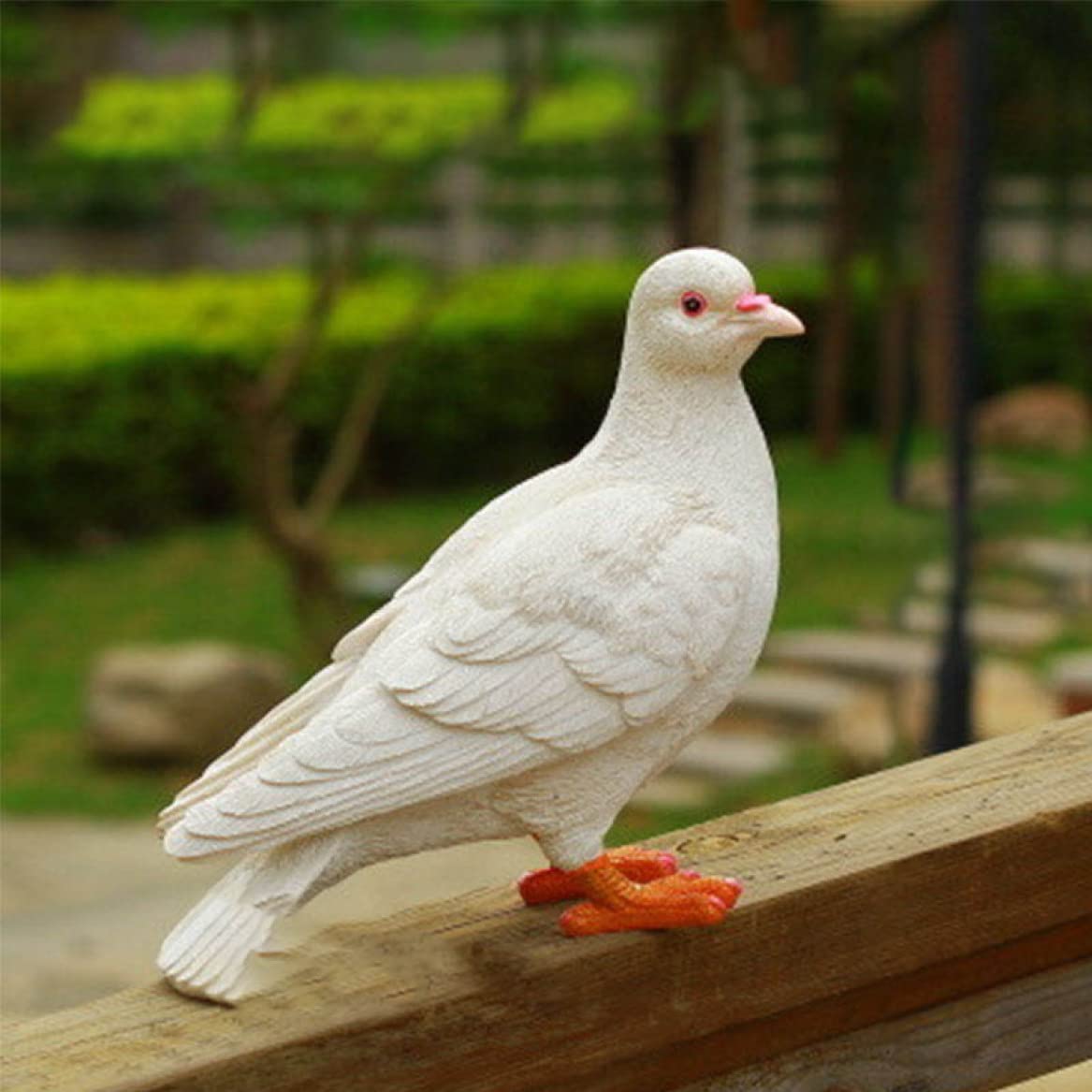 Amazon.co.jp: リアルな鳥 置物 おもちゃ タイプ オブジェ 鳩 鳥グッズ