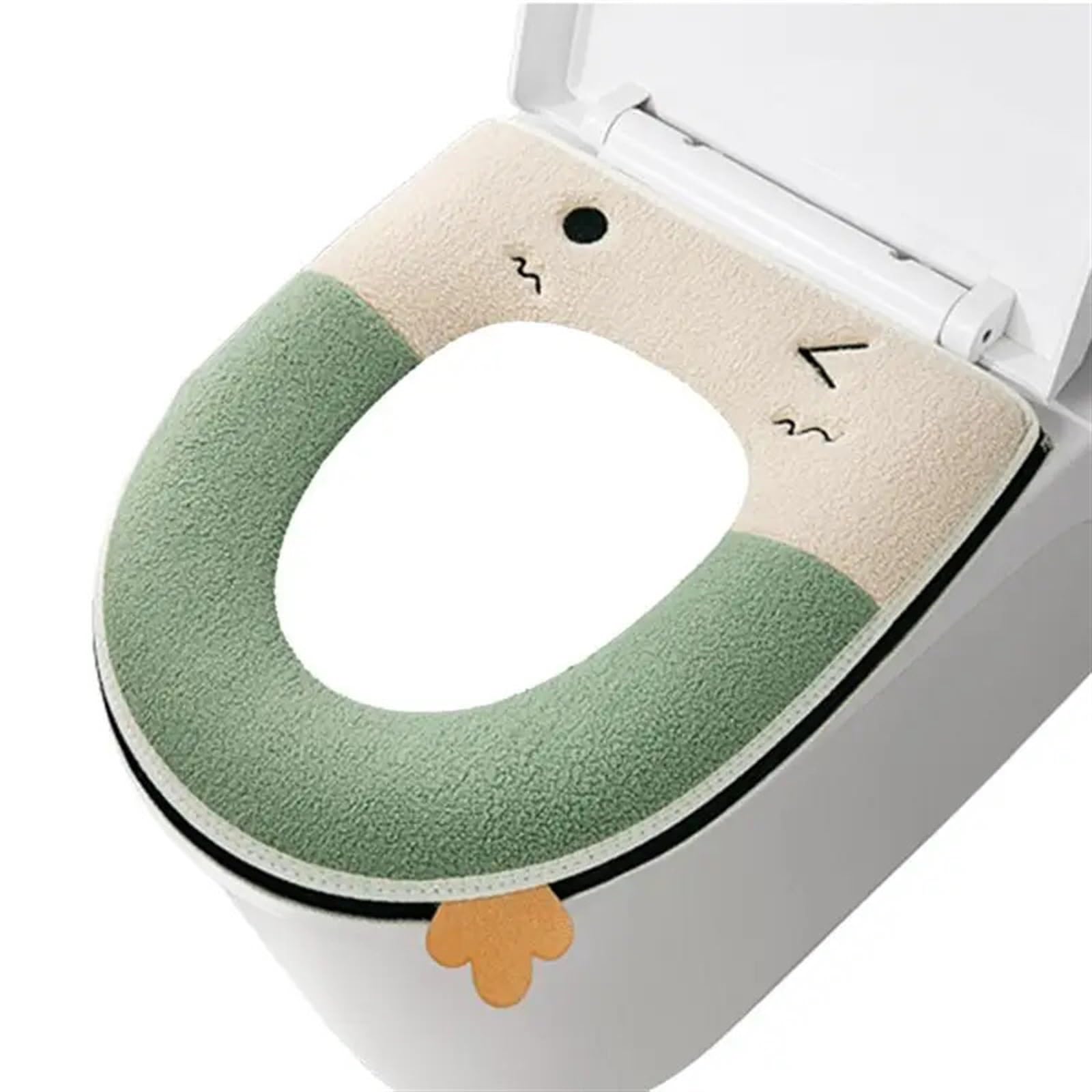Universal Winter Warme Wc Sitz Abdeckung Wc Sitz Mit Griff Zipper Wc Kissen Verdicken Sitz Matte Badezimmer Aceesories (Size : E)