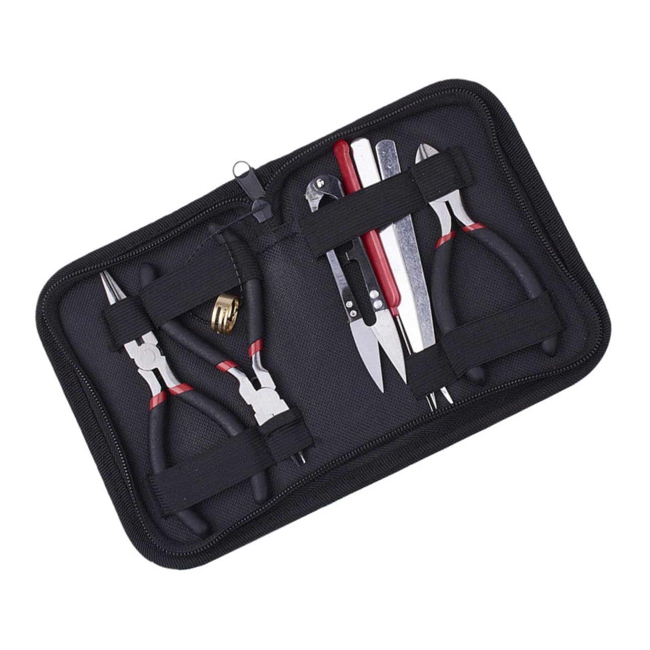 HOMSFOU Strumenti Per Gioielli Fai Da Te Pinze Per Creazione e Riparazione Di Gioielli Kit Pratico Strumenti Multiuso
