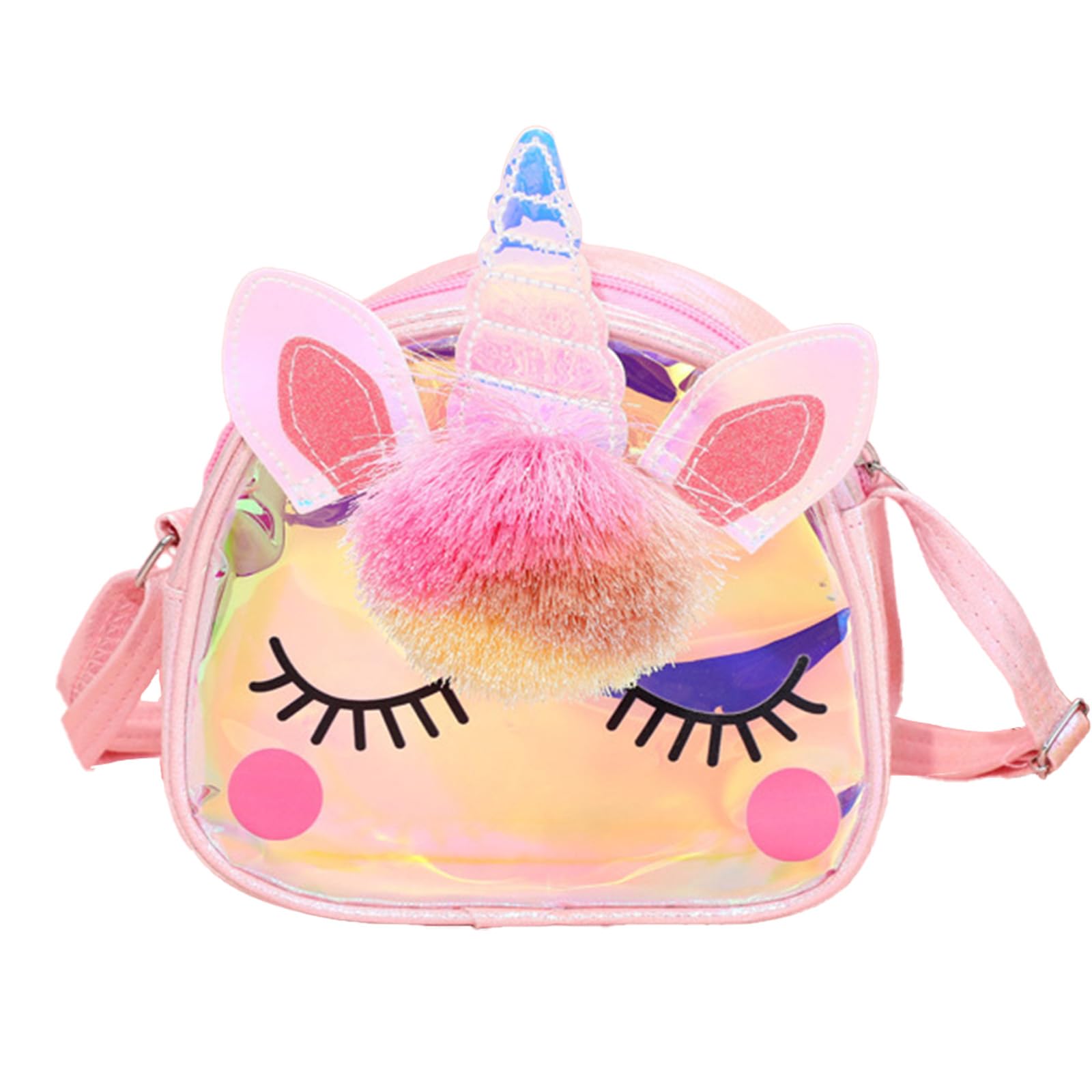 fvalird Sling Bag For Girls Kids, Cute Bags For Girls, Girls Gift Items, Kids Travel Bag, Pink Unicorn Crossbody Purse For Kids Girls, 16x18x6 cm-picture-46