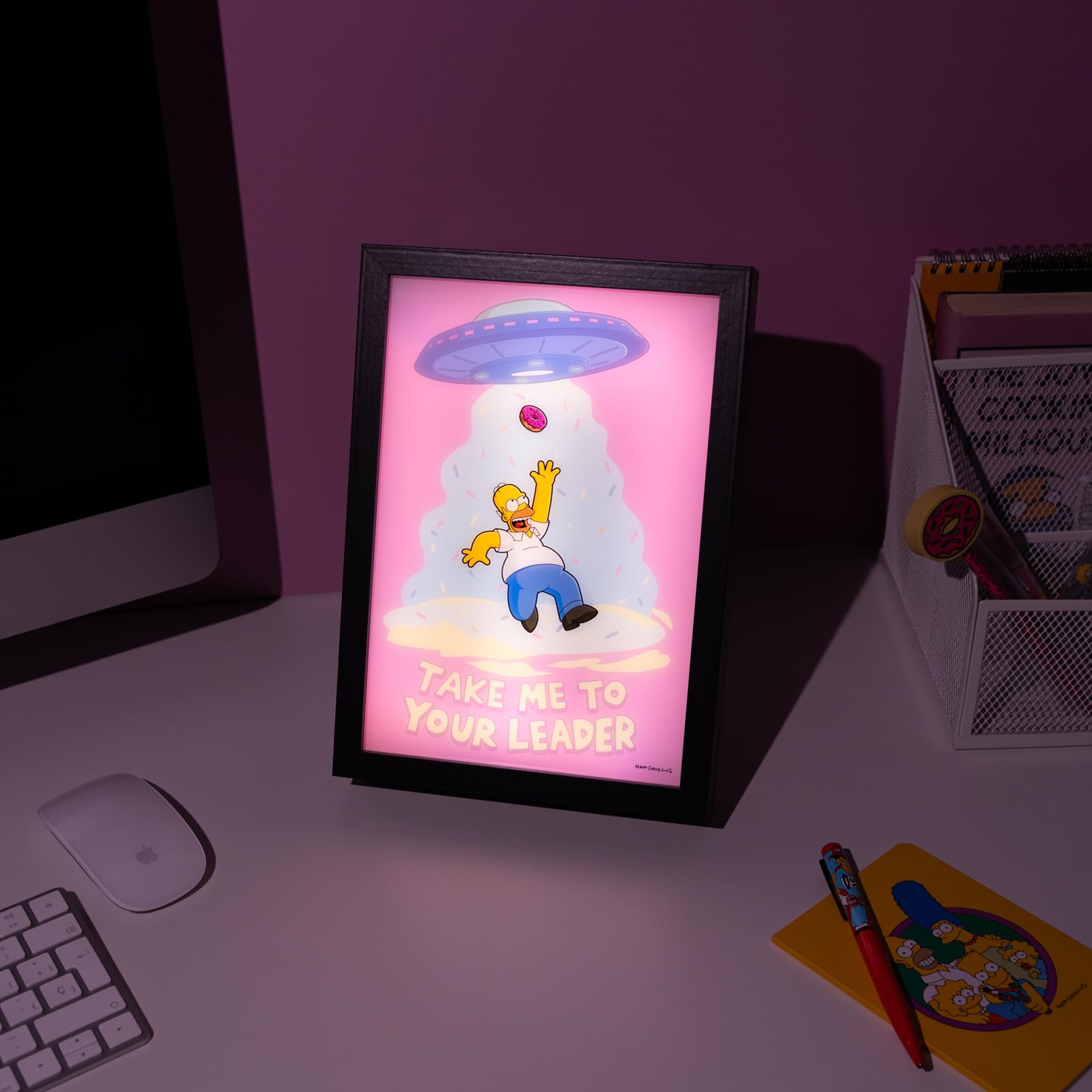 Grupo Erik Mood Light Framed Prints - The Simpsons Gifts | 7.9 x