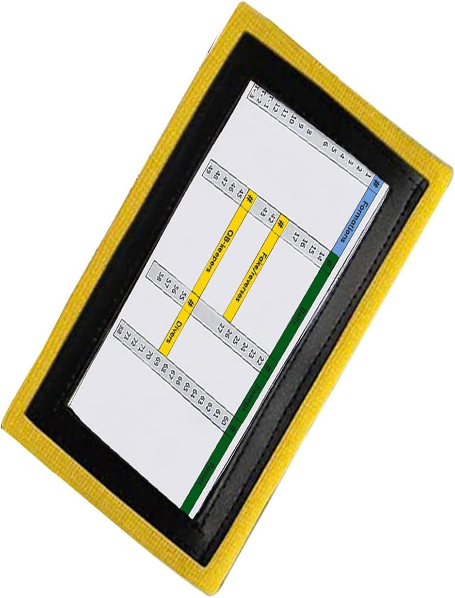 Playbook Wristband QB, Adult Football Playbook, 3 Slots, 1 Pack