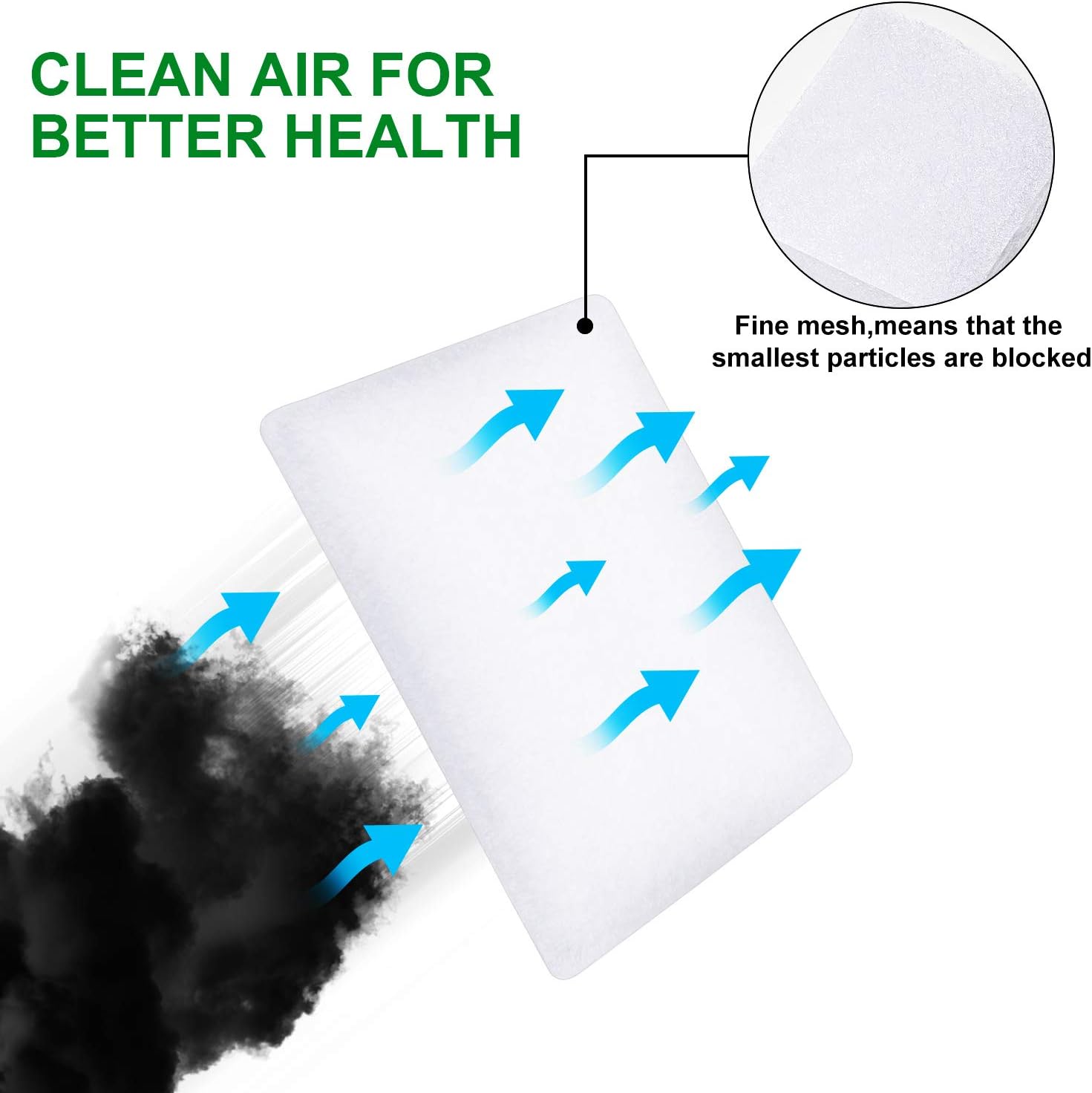 Norme 30 Pack Disposable Filters Disposable Air Filter 31/32 x 1 7/16 inch for Most Same Size Filters