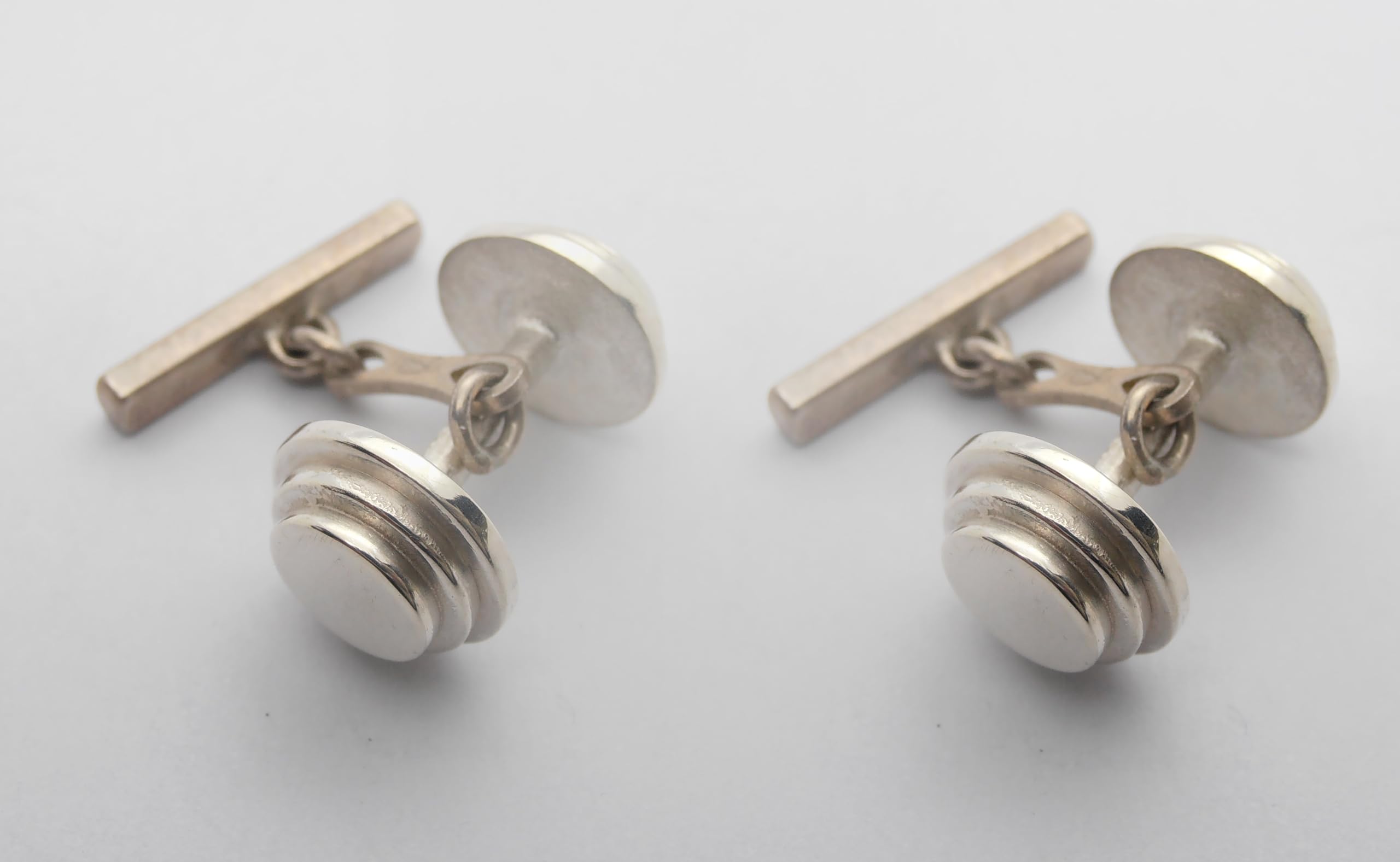 Manubrio : Gemelli in Argento 925 - Palestra - Sollevamento Pesi - Pesistica - Bodybuilding - Manubri