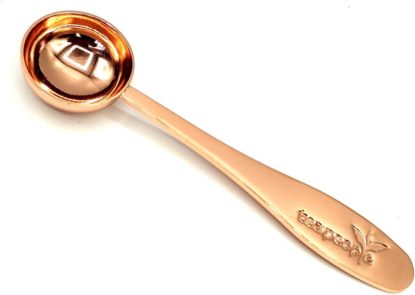 Tea People Rose Gold Tea Measuring Spoon for Loose Tea โ Stainless Steel Loose Leaf Tea Spoon for 1 Cup of Perfect Tea โ Measuring Spoon with Titanium Coating for Tea & Coffee