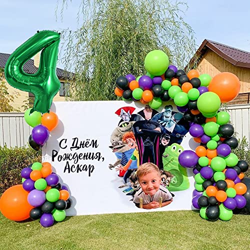 Image of TONIFUL 40 Inch Dark Green Large Numbers Balloon 0-9 Birthday Party Decorations Foil Mylar Big Number 4 Balloon Digital 4 for Birthday Party,Wedding, Bridal Shower Engagement Photo Shoot Anniversary