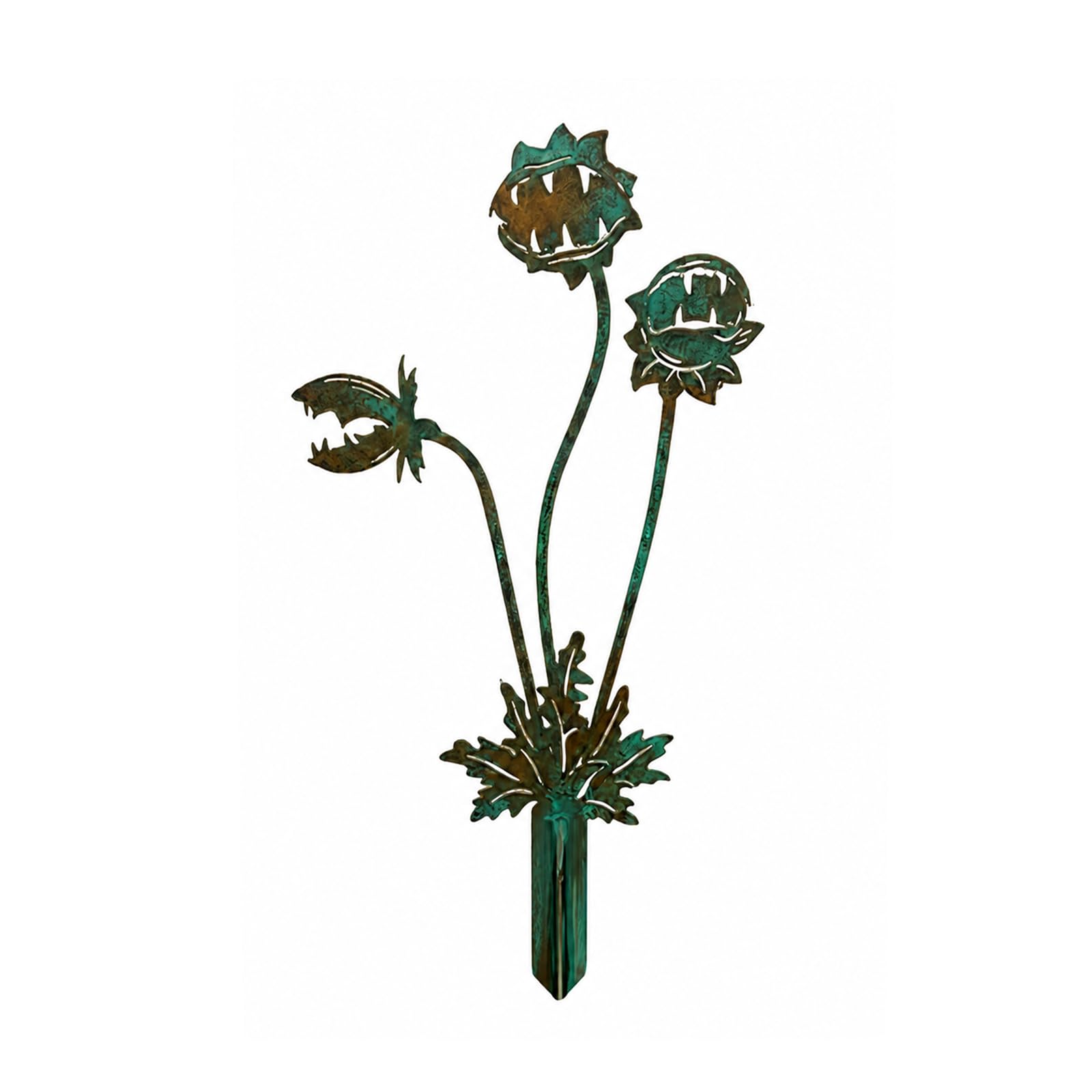 Gdrghe Whimsical Metal Carnivorous Plant Iron Hanging Wall Sculpture Decoration, 11.8in/30cm Outdoor Metal Wall Decor for Garden Yard Patio Fence Home Indoor Cafe, Unique Gift Ideas