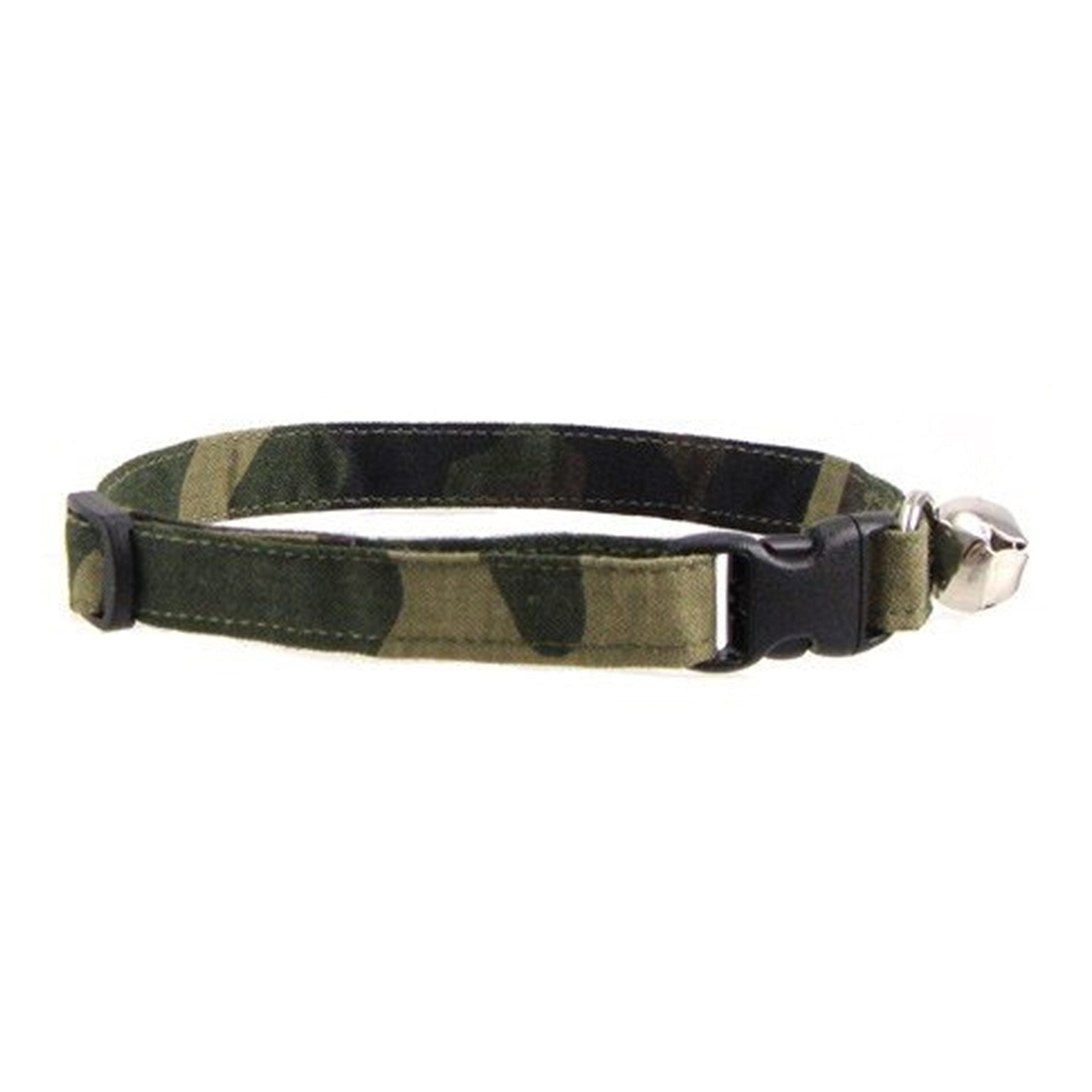 K9 Bytes Camouflage Cute Design Adjustable Collars for Cats (Kittens) with Bell.