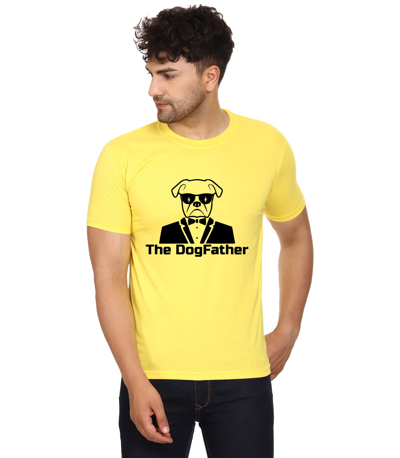 Volume 9 Dog Father Design 100% Cotton Round Neck Graphic Printed T Shirt for Girls Boys,Dog lovert Shirt, Dog Pattern t Shirt, Pet Lover t Shirt. Yellow (B0B21NS7TD) Amazon Price History, Amazon Price Tracker