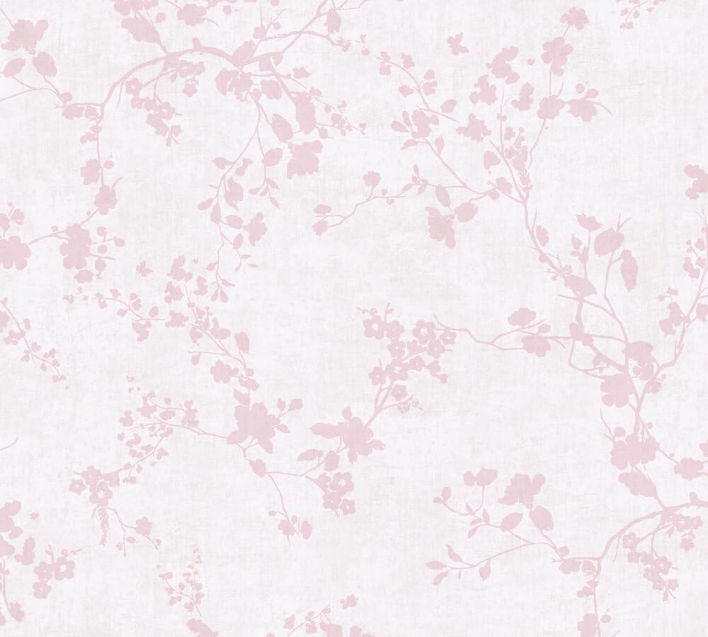 A.S. Création carta de parati TNT con motivo per bambini in crema, rosa – carta de parati con rami 10,05 x 0,53 m – 770791