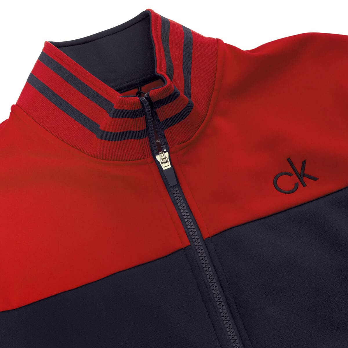 Calvin Klein Hommes Retro Performance Mèche Full Zip Pull en Molleton