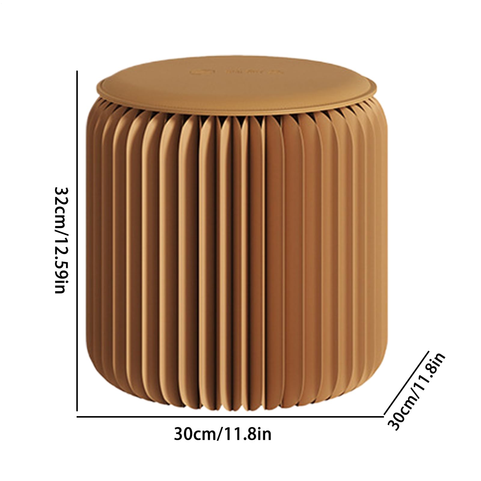 Sgabello pieghevole in carta, moderno e impermeabile, sedia a fisarmonica portatile per mobili da interni, toeletta, casa, ufficio, interni, esterni, campeggio, giardino, patio, cortile