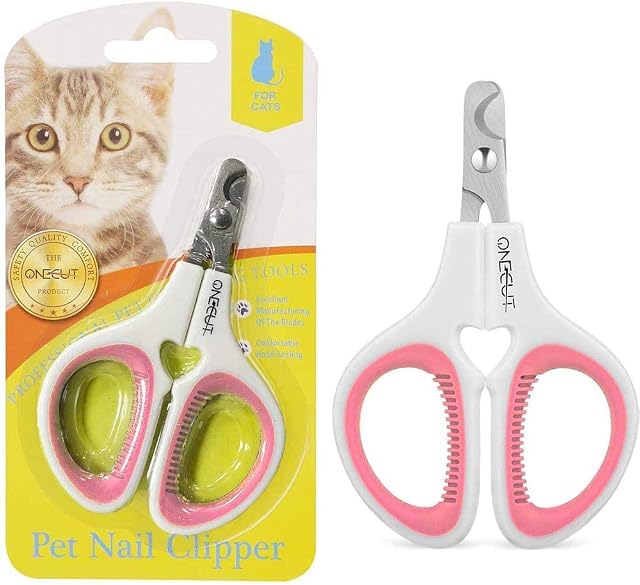 OneCut - Cortaúñas para gatos y gatitos, cortador seguro y afilado