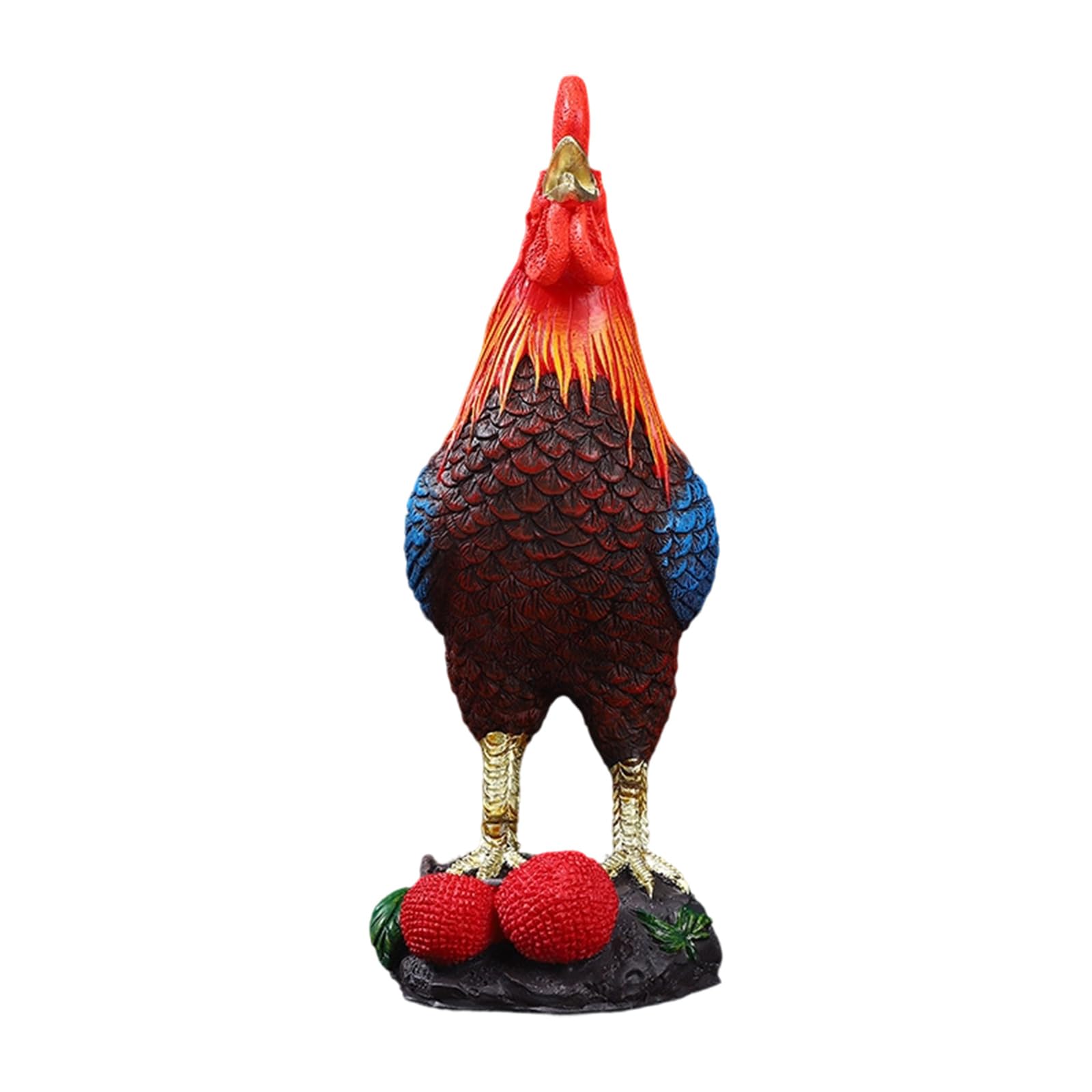 CUNZJIA Resin Rooster Garden Statue,Rooster Decors Outdoor Sculptures Chicken Yard Arts Lawns Decors for Outside,Patios Ornament
