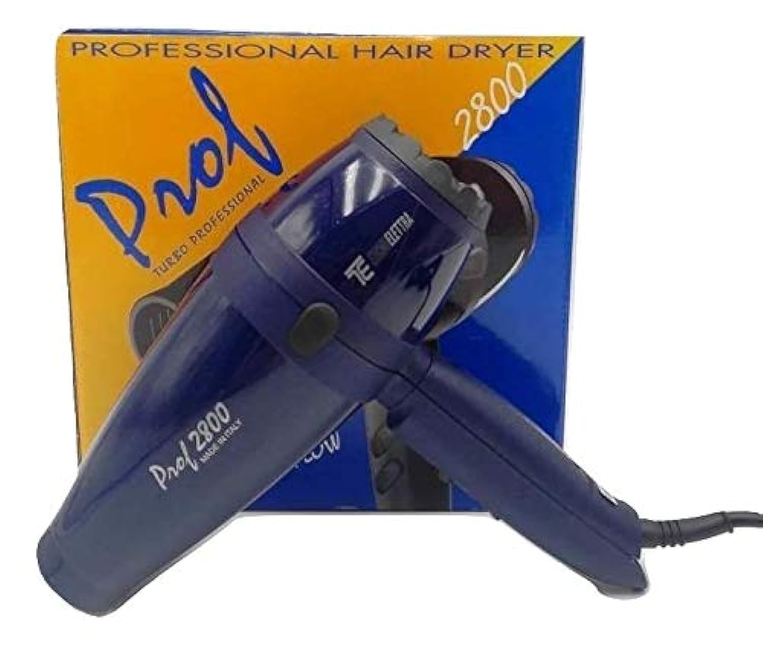 TECNO ELETTRA Turbo Proof Professional Hair Dryer 2800 Blue - Italian Italian hair dryer