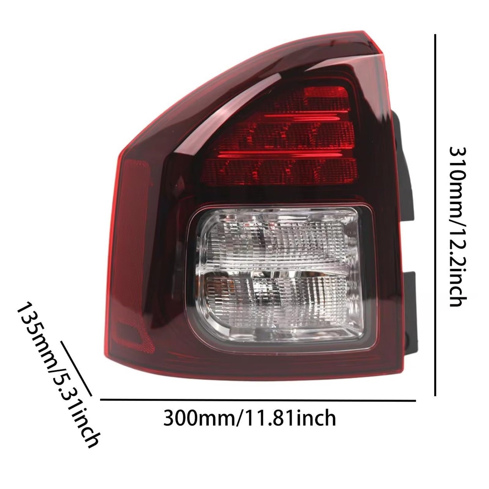 Compatible Con Jeep Para Compass 2014 2015 2016 2017 Conjunto Luz Trasera Izquierda Accesorios De Coche OEM:5272909AB 5272909AA CH2800204