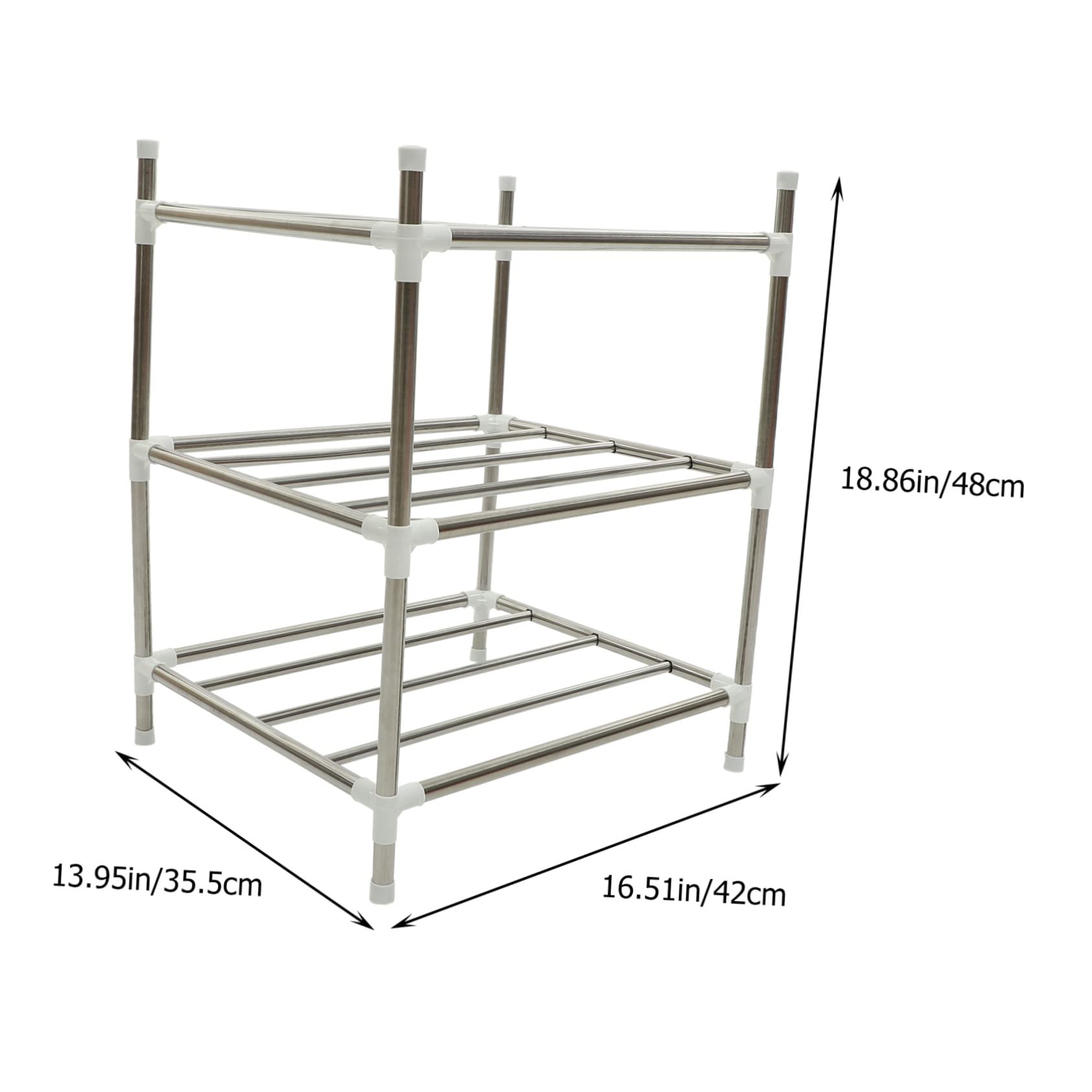 Alipis Wear Resistant Pan Organizer Rack Kitchen Pot Holder for Efficient Pantry Organization Draining Design for of Cookware Household