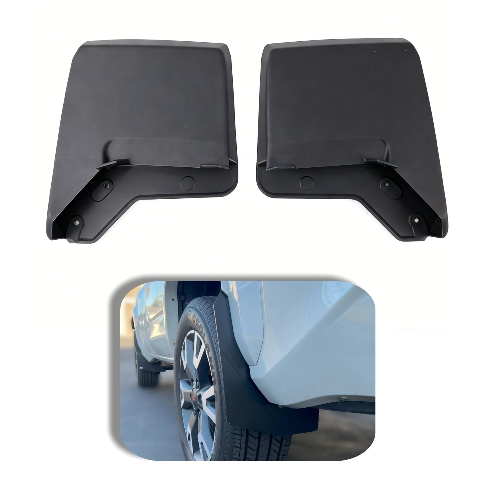 Mud Flaps Splash Guards Compatible with 2025 2026 Toyota, 6th Gen 4Runner Front & Rear Mud Guards (4-Piece Set) – Heavy-Duty Drilling-Mount Fender Mudguards Kit, Complete with Hardware Accessories