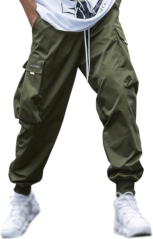 Cargohose Herren Stretch - Leichte Jogginghose Mit Taschen Für Freizeit & Sport