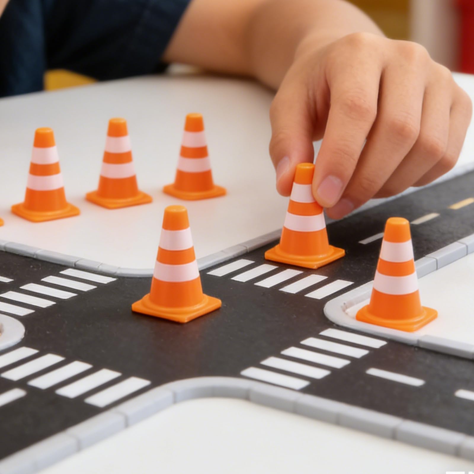 VBVOO Mini Traffic Cones, 50 PCS Plastic Mini Road Cones - Image 4