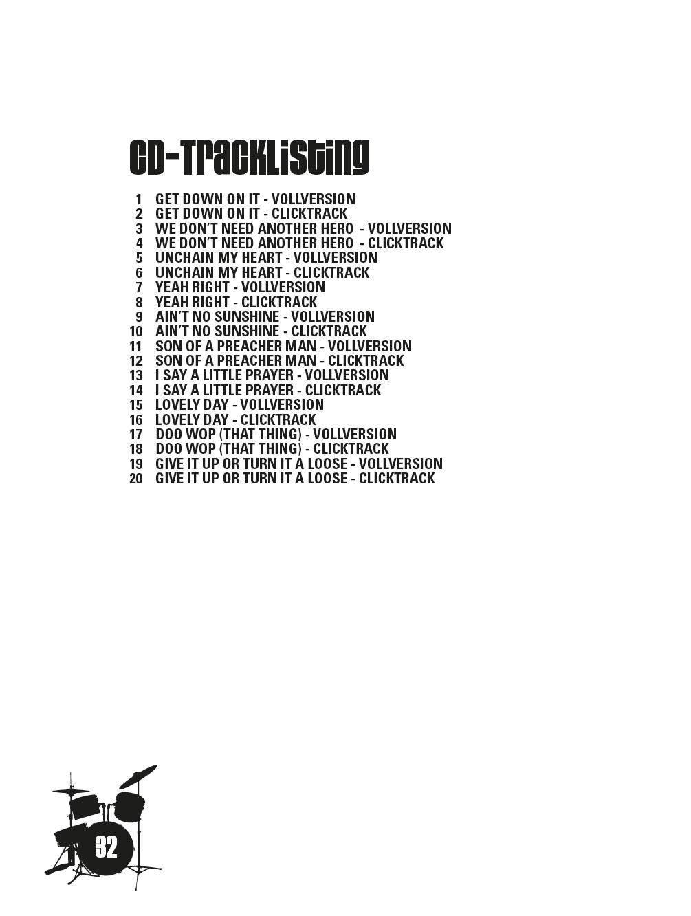 Drum Along - 10 Black Music Songs: Play-Along für Schlagzeug