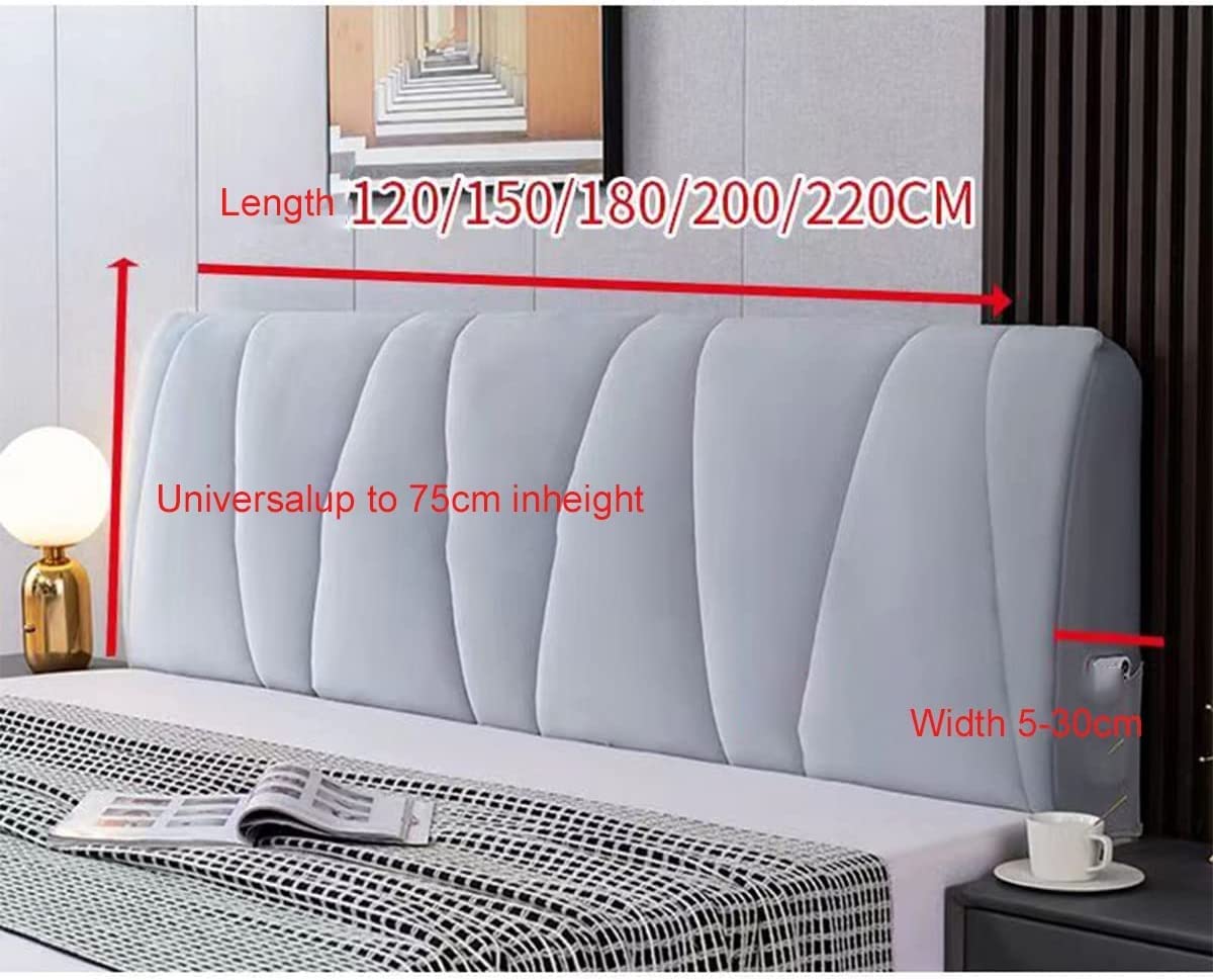 Housse De Tête De Lit Extensible,180-200cm Housse De Protection En