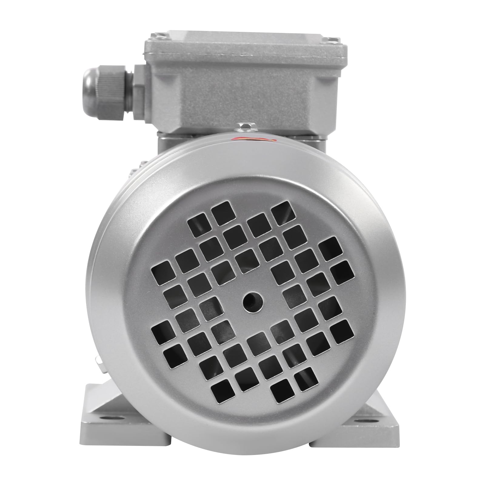 Motor Motor de vibración Motor reductor MS6334, 370W, 1330 rpm, motor asíncrono trifásico, IP55, plata, cobre, aluminio, acero, 21,1x12x16 cm