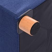 Vista 5 de ONDIAN Footstool Storage Ottoman Cube Folding with Storage Foot Rest Stool Seat Storage Ottoman Square Toy Chest