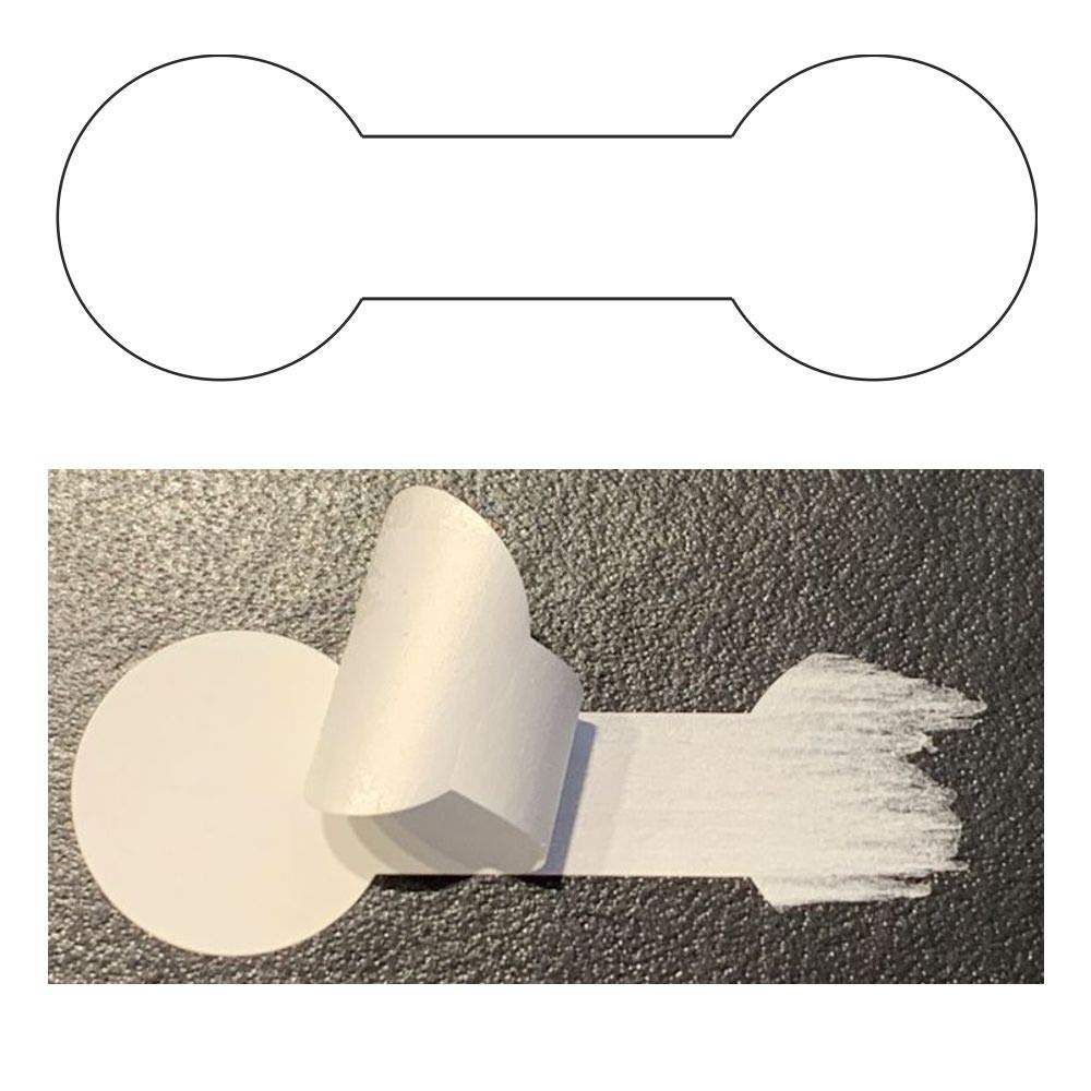 SECURITY WHITE PE Etichette di sicurezza su rotolo, 60 x 20 mm, forma di osso (1000)