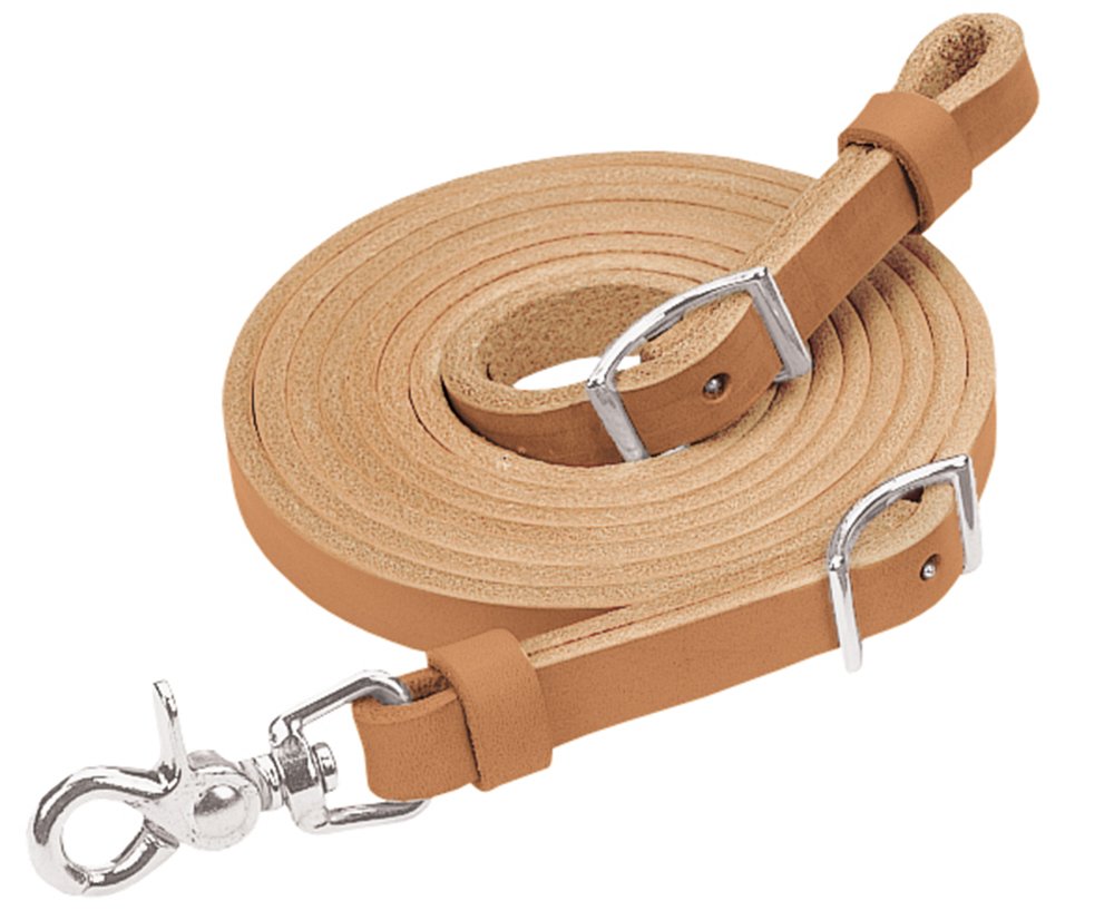 Weaver Leather Horizons Flat Roper Rein Features Scissor Snap and Conway Adjustments