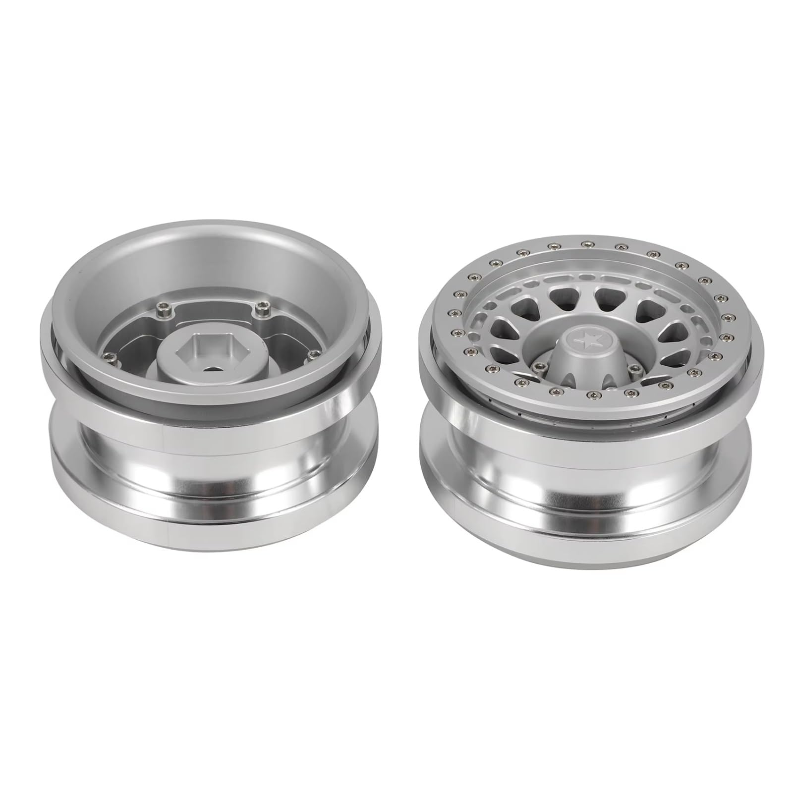 Mozzo Ruota CNC 2.9 Beadlocks Per Axial Per Wrangler 1/6 Parti RC Parti Auto