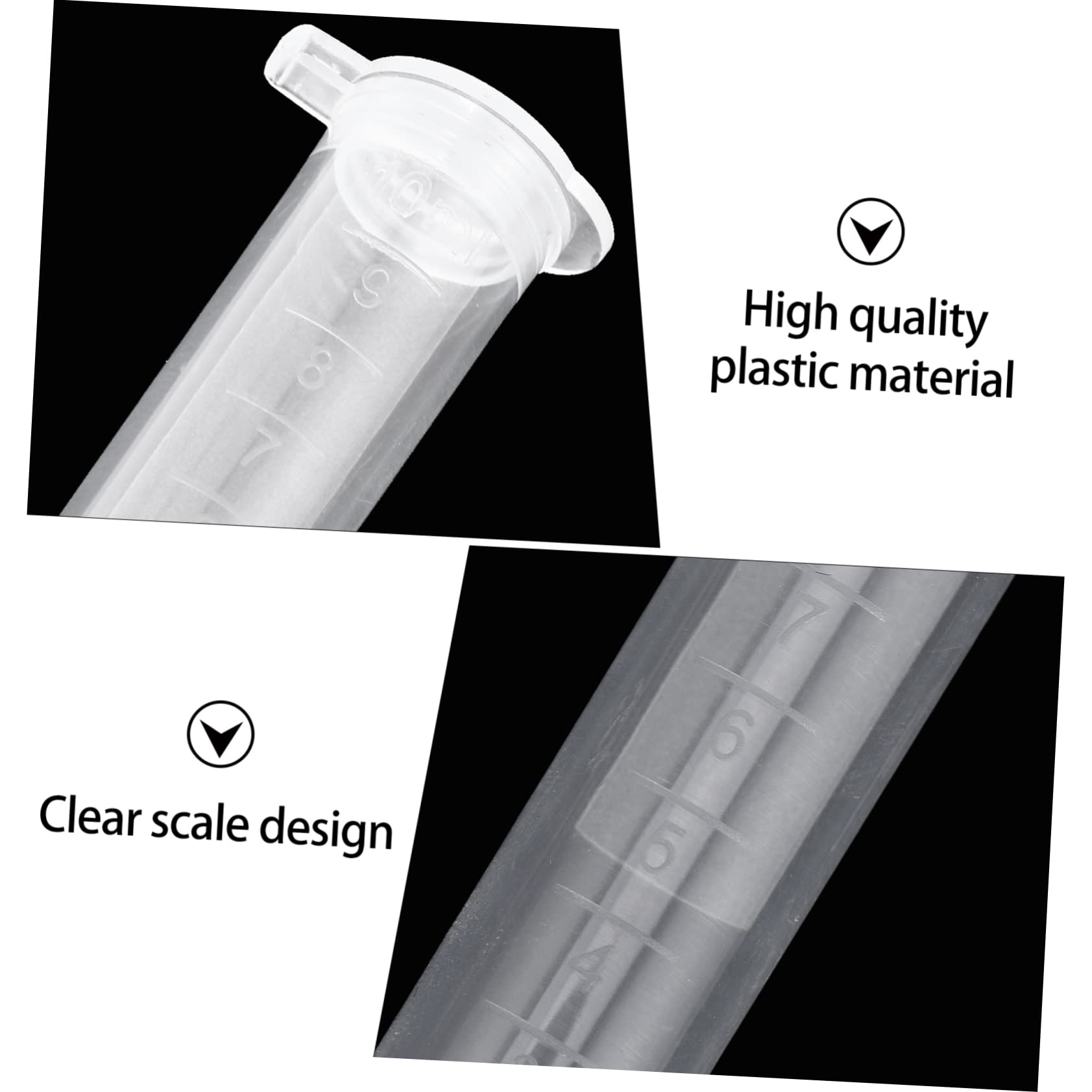 200 Pezzi Provette Centrifuga da 10ml in Plastica Tappo a Scatto, Alta Trasparenza e Pareti Lisce, per Biologia Molecolare e Uso Laboratorio Scientifico