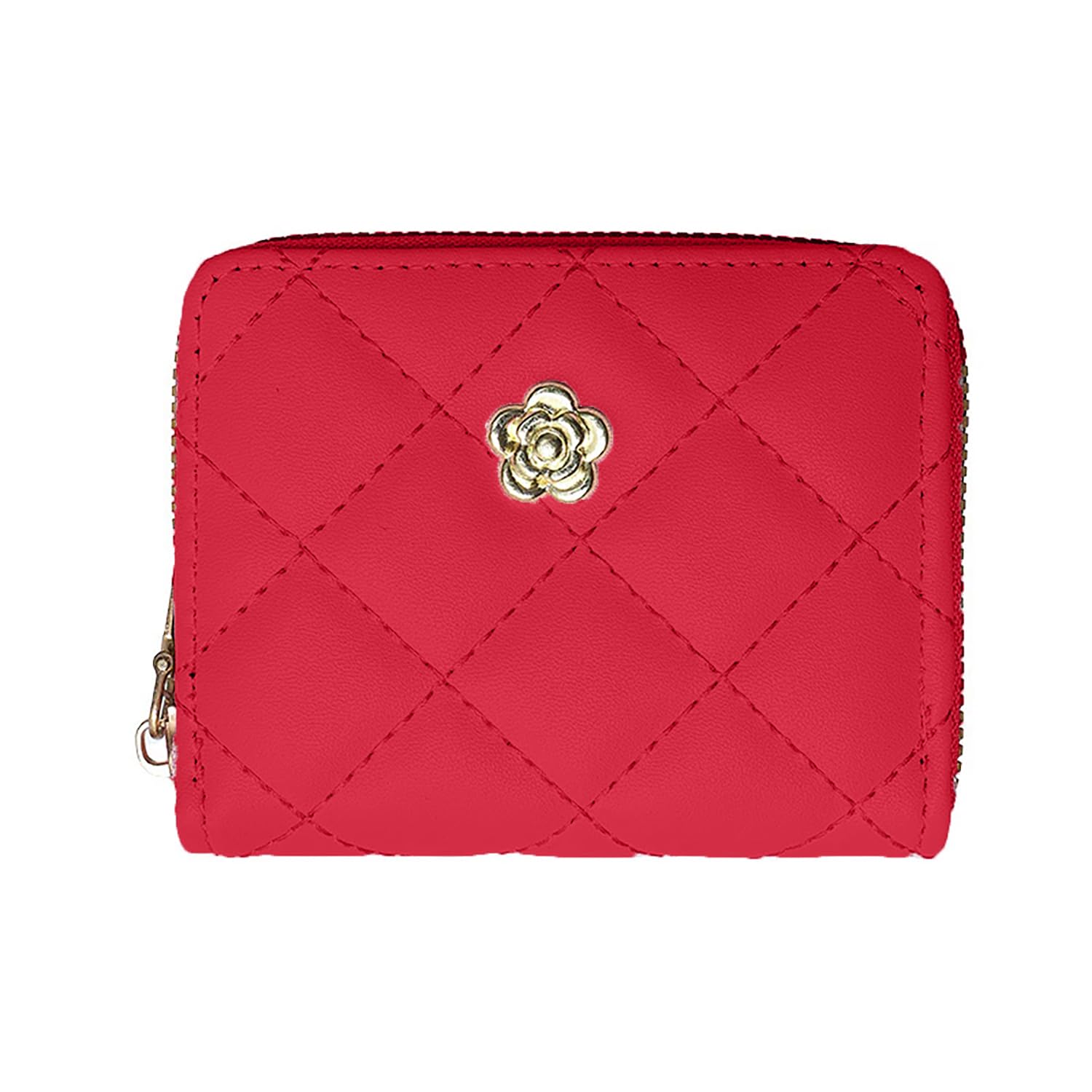 syga Women's Wrist Wallet Card Bag Multi-Card Slot Coin/Cash/Card Holder(Red)-picture-28