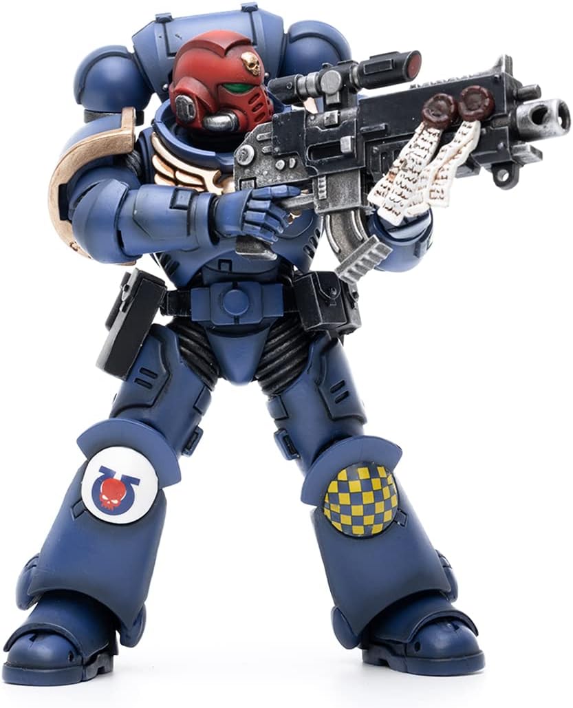 JoyToy Warhammer 40K 1/18 Action Figure Mecha Joy Toy Model Toys Ultramarines Heroes of The Chapter Brother Veteran Sergeant Castor