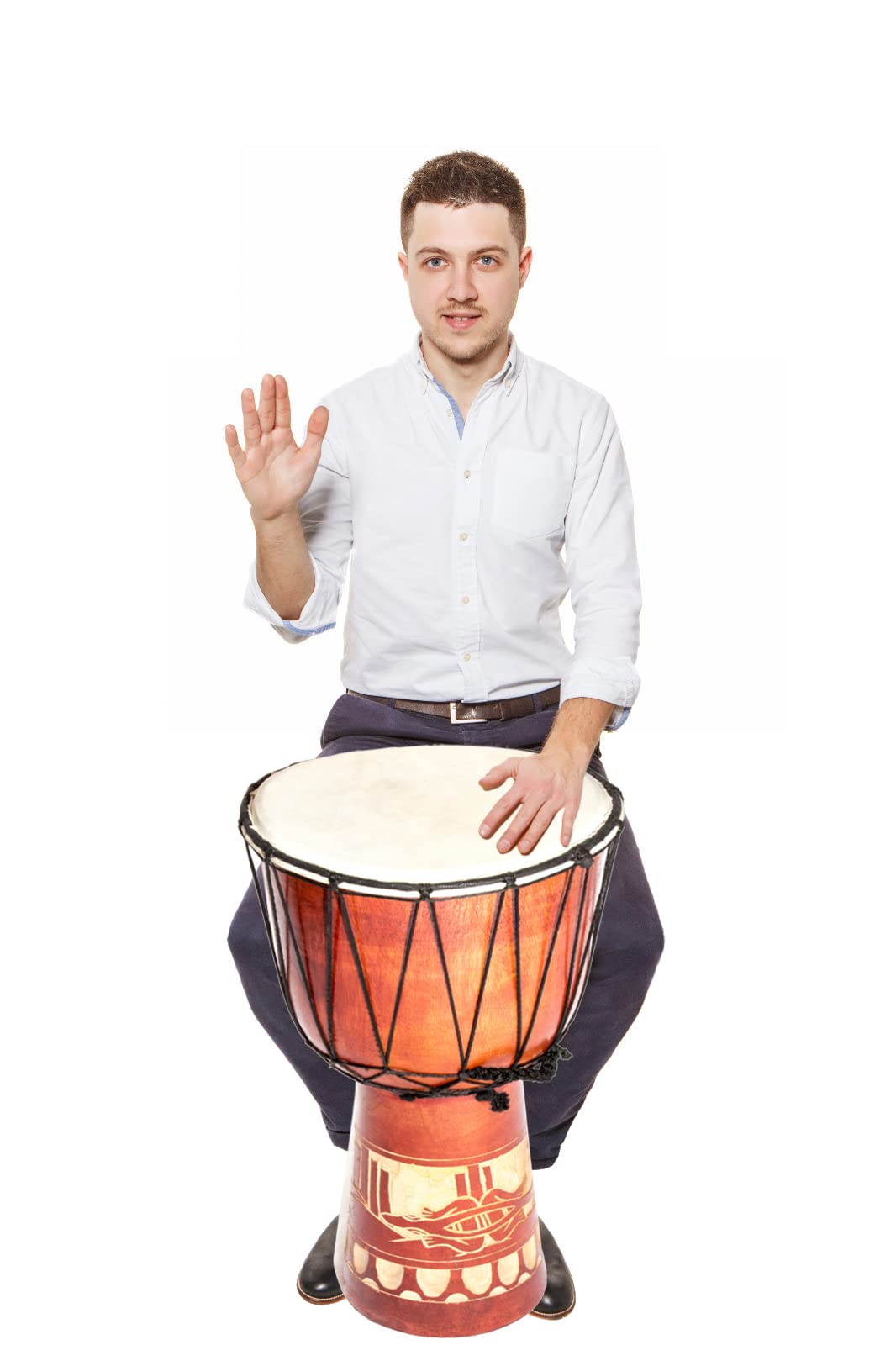 60cm Djembe Drum Bongo Tamburo di legno Darbuka Buon suono Gecko