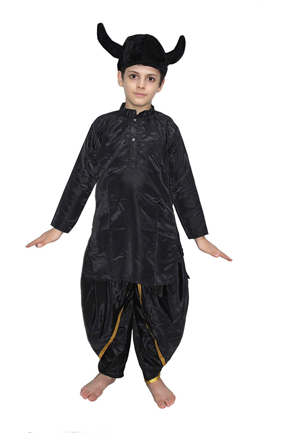 Kaku Fancy Dresses Rakshas Costume Of Mythological Character -Black, 10-12 Years, For Boys (B0D8BP5R9V) Amazon Price History, Amazon Price Tracker
