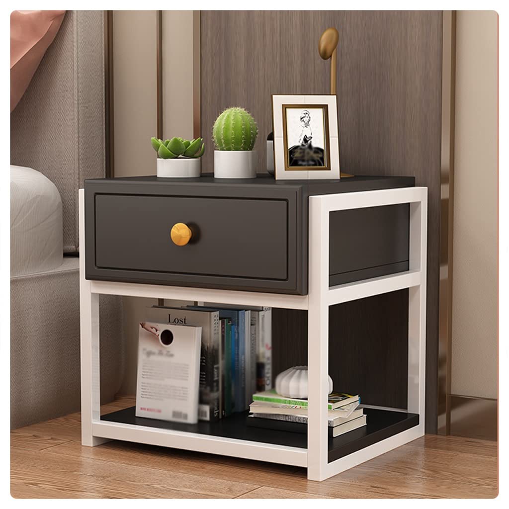 BHGFYXBS Bedside Cabinets Bedside Table Family Sofa Bedside Table Modern Bedside Cabinet Simple Storage Rack Bed Side Tables,F