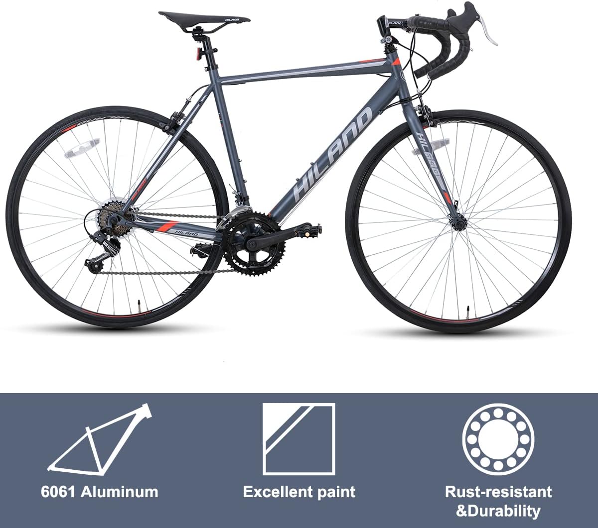 Hiland Road Commuter Bike,700C Wheels with 14 speeds Shimano Racing Bike for Men Womens : Sports & Outdoors