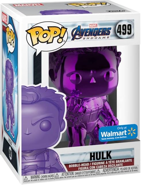 POP Funko Marvel Avengers Endgame Purple Chrome 499 (no Sticker)