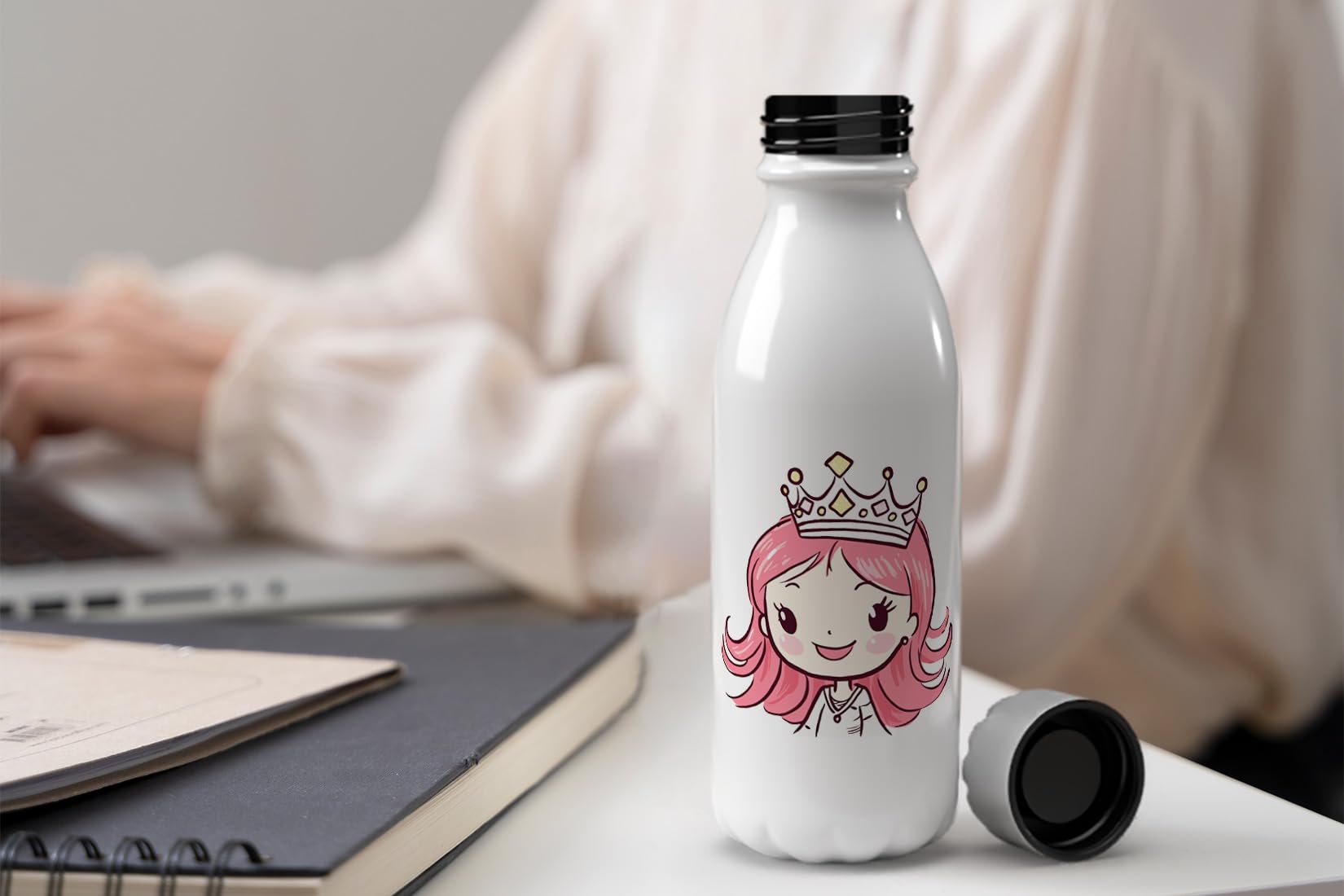MAXIKIWI, Single Wall Water Drinking Bottle with Screw Cap, Non Insulated Lightweight Aluminium, BPA Free, Leak-Proof - Image 2